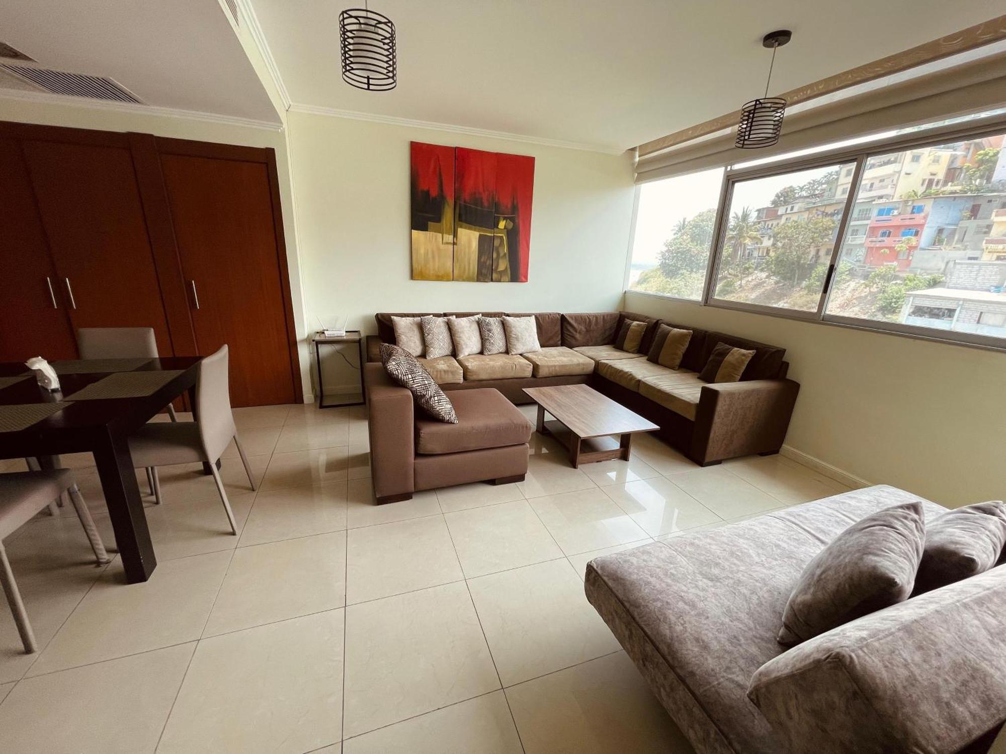 Suite Frente Al Rio En Puerto Santa Ana Riverfront Guayaquil Exteriör bild